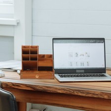  Scrivania Organizer Organizzatore Della Porta Penna in Legno Massiccio