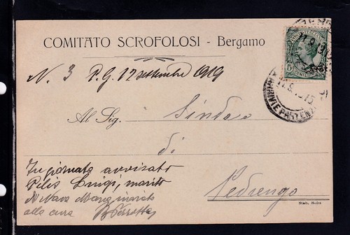 Cartolina commerciale comitato - cartolina,