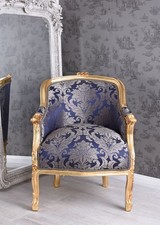 Poltrona barocca con braccioli