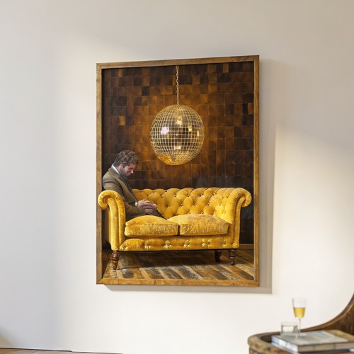 Poster retrò discoteca - , sfera