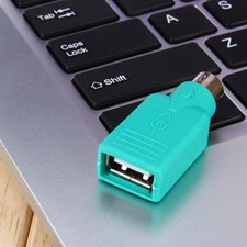 CONNETTORE CAVO USB PS2 CONVERTITORE PC ADATTATORE MOUSE TASTIERA FILO on
