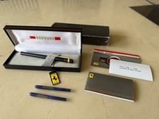 1980’s Ferrari Formula Cartier fountain pen set boxed booklets & refills new