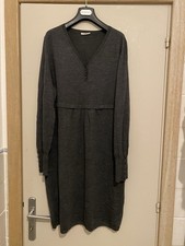 Abito maglia Persona di Marina Rinaldi,taglia comoda M,100% lana vergine,grigio