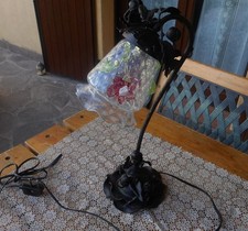 Lampada da tavolo con tulipe in vetro di Murano