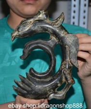 9.2 "ancienne Chine Hongshan culture Yulong crochet Feng pendentif collier