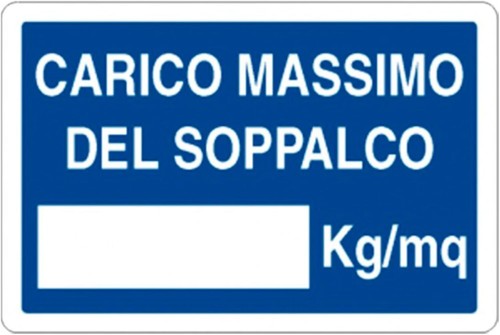 Cartello segnaletico carico - cartello,