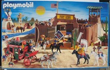 PLAYMOBIL 4072 FORT RENO western set indiani soldati nordisti figura cowboy