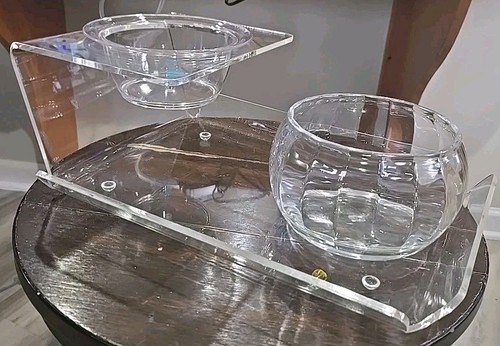 Lucite clear chip dip set - clear,