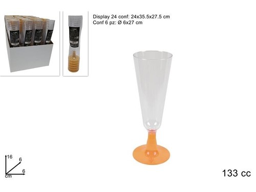 Set calici flut - set, monouso