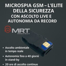 Microspia GSM ascolto ambientale – lunga durata