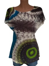 Blusa donna scollatura fiori