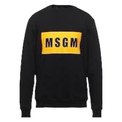 Felpa uomo donna nera msgm - felpa,