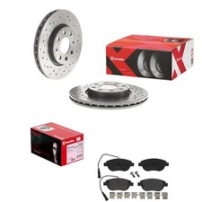 DISCHI FRENO BREMBO SPORT 257 mm + PASTIGLIE ANTERIORI adatti per Fiat Grande Punto Evo