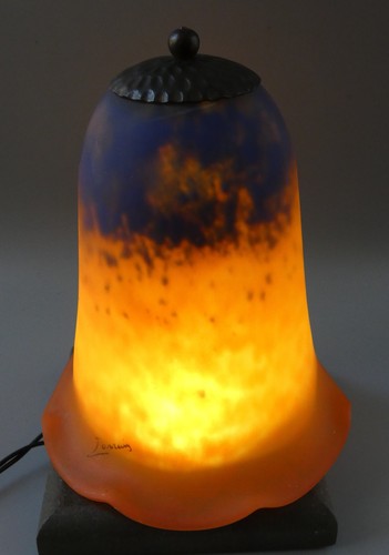 Tulipe pâte verre - tulipe, signé