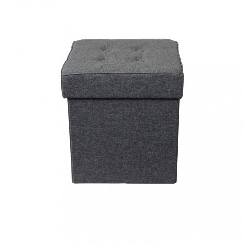 Pouf contenitore grigio scuro - contenitore,