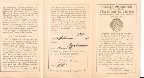 1930 pagella iscrizione - pagella, d'iscrizione