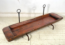 ANTICA MENSOLA MANGIATOIA PORTA FIORI VASO LEGNO EPOCA '800 ALARI CONSOLLE OLD