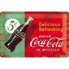 Targa in latta Coca Cola