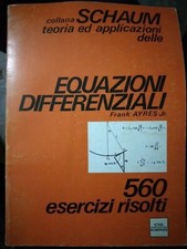 Ayres EQUAZIONI DIFFERENZIALI 1° ed. collana Schaum 1973