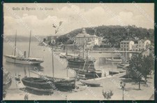 La Spezia Porto Venere Le Grazie Barche cartolina QZ7467