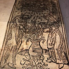 Antique Manuscript Engraving