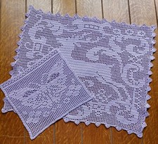 Set centrini (2pz) uncinetto