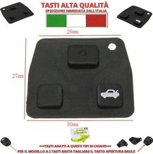 TASTI GOMMINI 2 3 PULSANTI GUSCIO CHIAVE TOYOTA YARIS RAV4 COROLLA LEXUS RX RS