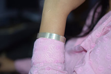 Bracciale largo in argento