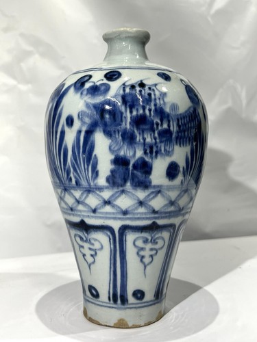 Antico vaso cinese blu - , e
