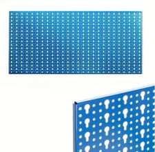 PANNELLO FORATO PORTA ATTREZZI UTENSILI LAVORO OFFICINA MURO PARETE BLU 50 X 100