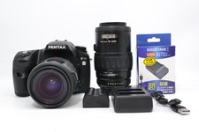 Fotocamera reflex digitale DSLR Pentax K10D nera 10,2 megapixel come nuova con 2 obiettivi S.C 2795