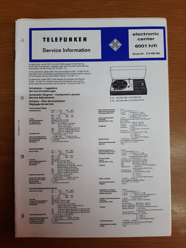 Telefunken service manual - telefunken,