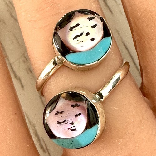 Anello zuni fanciulla - zuni, indiana