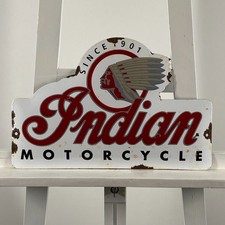 Insegna smaltata indiana -