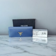 Prada BLUE Leather Saffiano