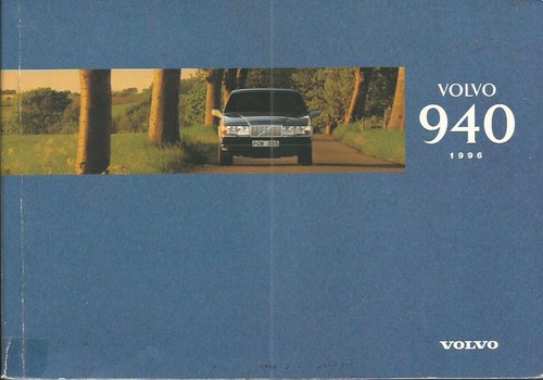 Volvo 940 bruksanvisning 1996 - volvo,