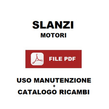 Motore SLANZI DVA 1750 S Manuale uso manutenzione Libretto istruzioni ITALIANO