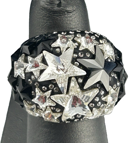 Anello swarovski fizz nero - fizz,
