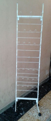 Espositore con ruote bianco - espositore,