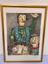 Enrico Baj - Generali serigrafie firmate e numerate con cornice