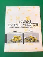 trattori caterpillar D4C D6B brochure anni '50 