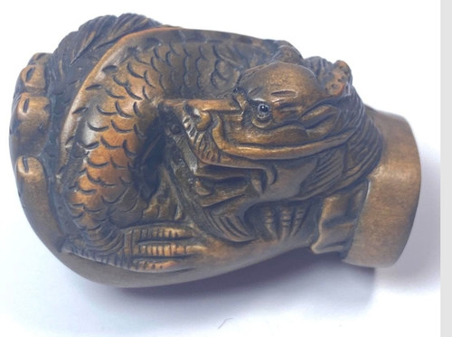 Netsuke antico drago - , in