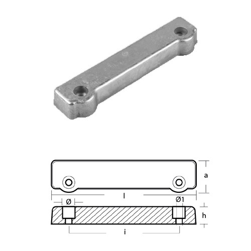 Tecnoseal 00707al anodo volvo - 00707al,