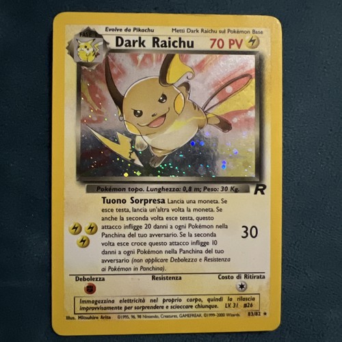 Pokémon dark raichu 83 - pokémon,