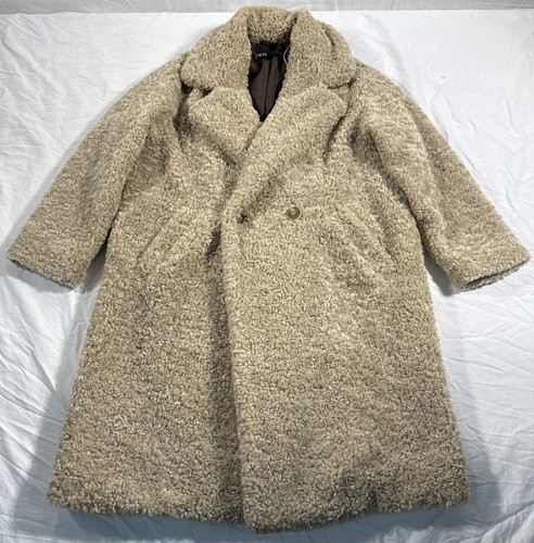 Cappotto zara finto shearling - cappotto,