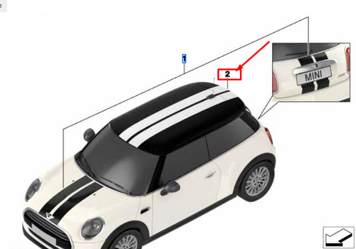 Mini cooper f56 sport stripes - mini,