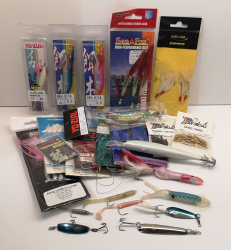 Lotto stock materiale pesca - materiale,