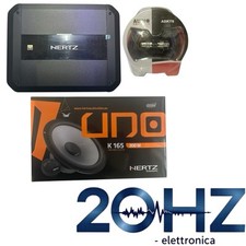 Impianto Auto Completo Amplificatore Altoparlanti Auto Kit Cavi Hertz