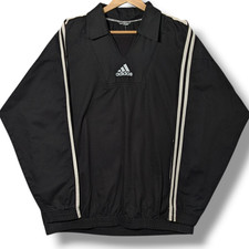 Felpa Adidas Drill Top vintage uomo grande nera anni 90 allenamento calcio