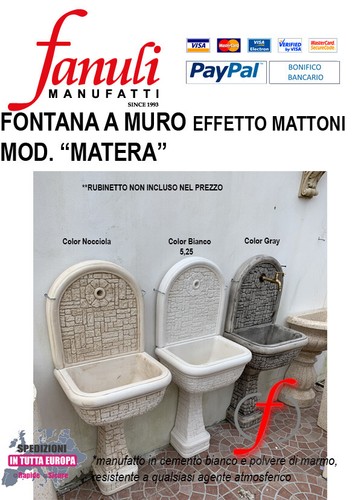 Fontana muro salvaspazio - fontana,